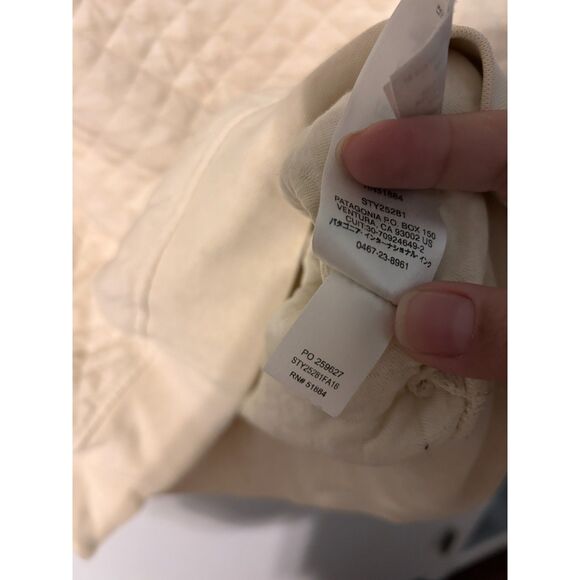 Patagonia Organic Cotton Quilt Snap T Pullover Cream XS - Picture 3 of 5
